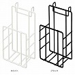 NCフック式ティッシュBOXラック